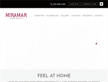 Tablet Screenshot of miramarapts.net